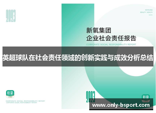 英超球队在社会责任领域的创新实践与成效分析总结