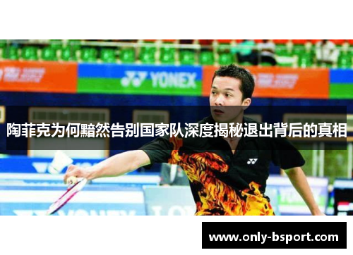 陶菲克为何黯然告别国家队深度揭秘退出背后的真相 陶菲克为何黯然告别国家队深度揭秘退出背后的真相